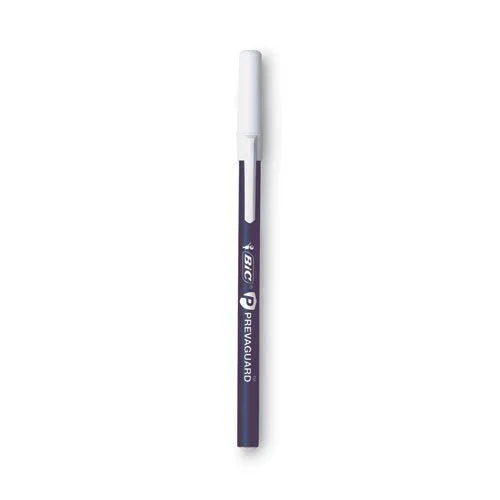 BIC BIC PrevaGuard Round Stic Ballpoint Pen Medium 1 mm Blue 8/Pack GSAMP81BE — product photo