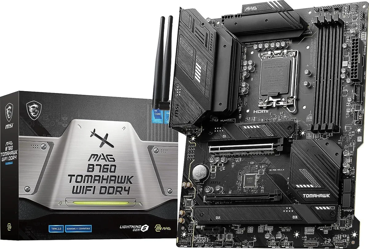 MSI MSI MAG B760 TOMAHAWK WIFI DDR4 Intel motherboard — product photo