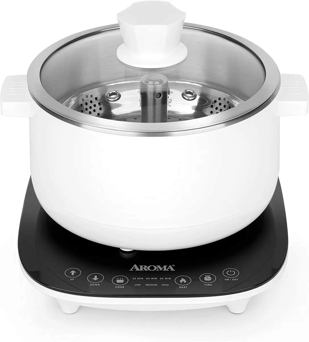Aroma Aroma ASP-700 2.5 L Smart Electric Hot Pot & Rapid Boil Steamer — product photo