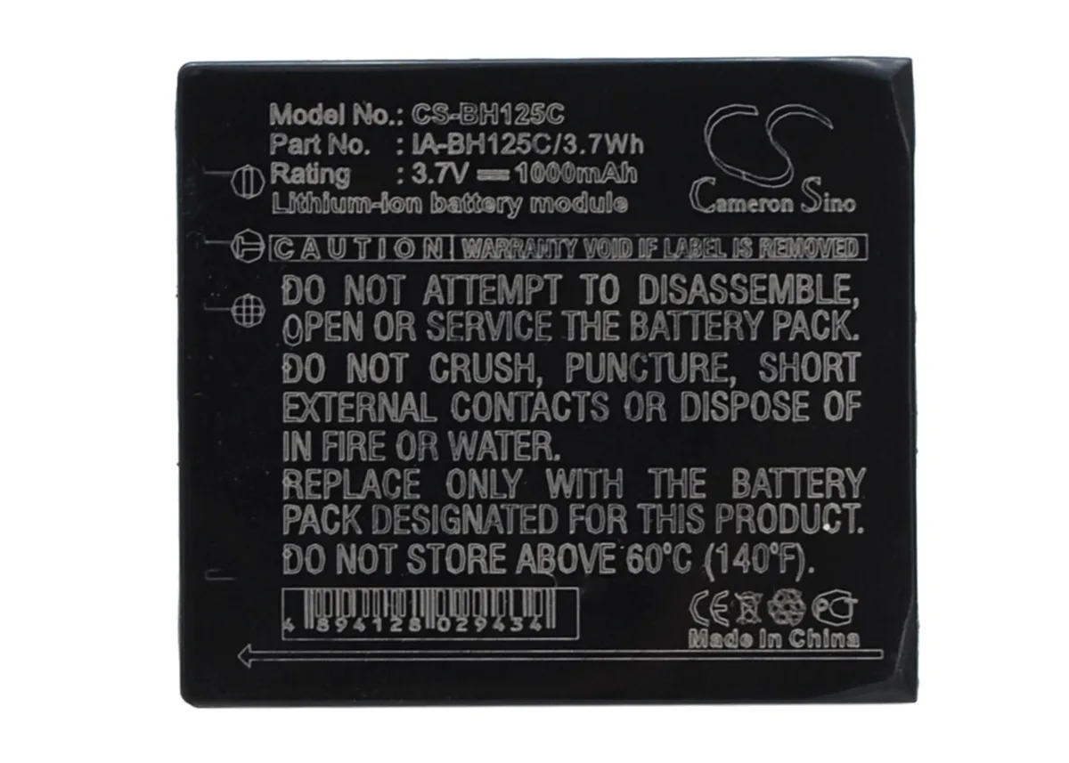 Cameron &amp; Co Cameron &amp; Co DS-CS-BH125C camera battery 3.7V 1000mAh — product photo