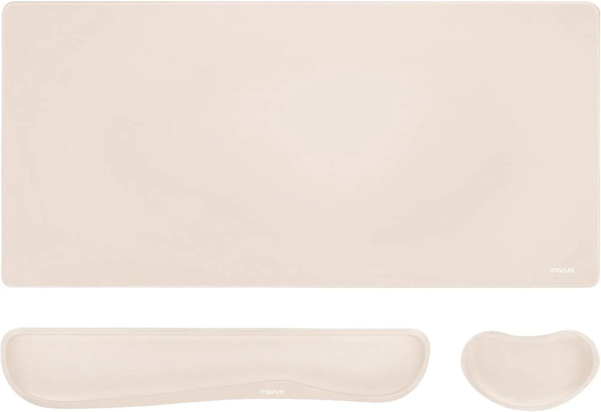 Emerson Emerson Keyboard Mouse Pad Set Wrist Rests Apricot — product photo