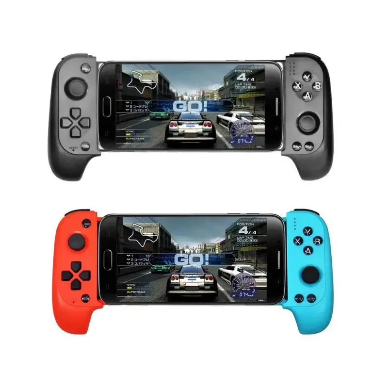 Hetai Tech Hetai Tech Mobile Game Controller Bluetooth 12h 300mAh 16cm Stretch Black Red Blue — product photo