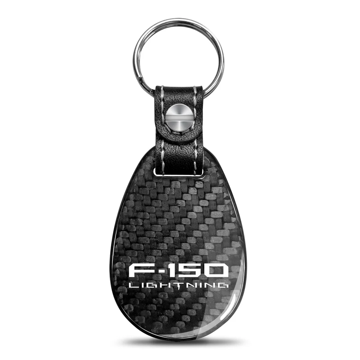 iPick Image, LLC iPick Image, LLC Ford F-150 Lightning Carbon Fiber Key Chain — product photo