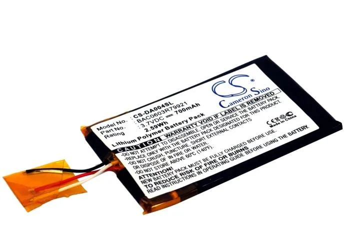 Cameron &amp; Co Cameron &amp; Co DS-CS-DA004SL 3.7 V 700 mAh Li-Polymer battery — product photo