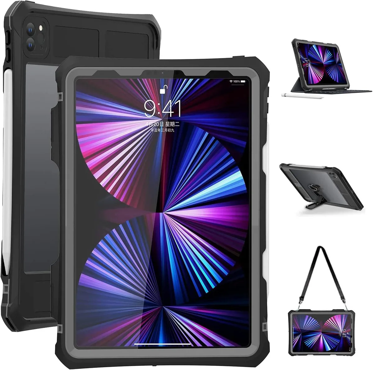 Werleo Werleo iPad Pro 11 inch 2022 2021 2020 Case Black — product photo
