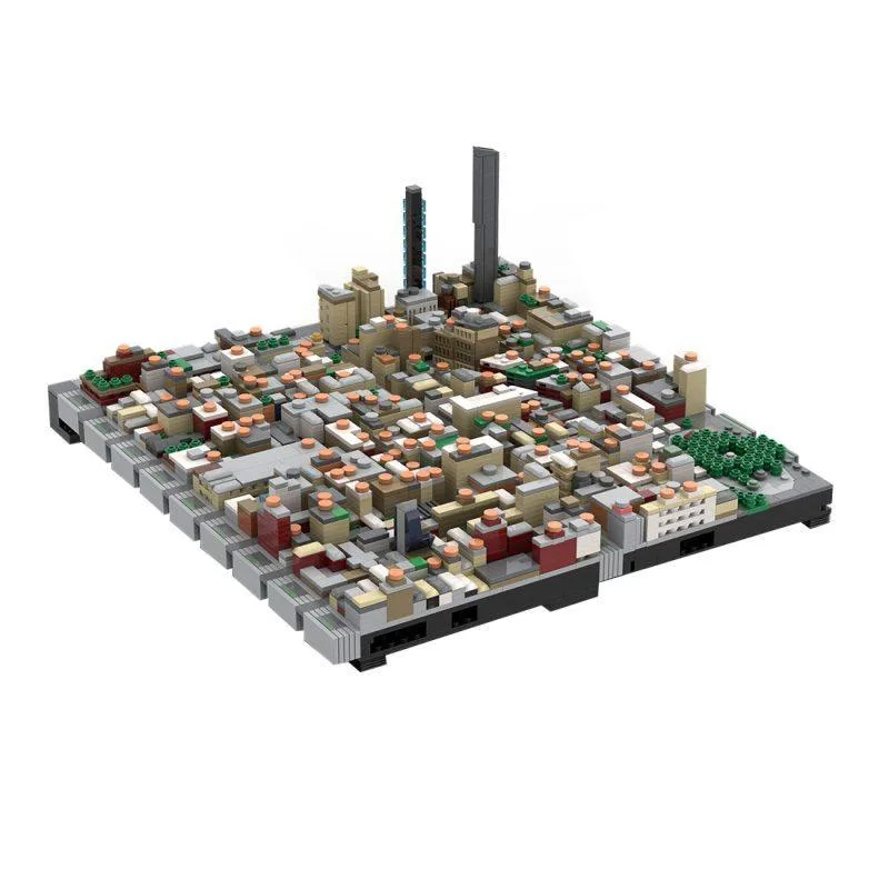 ZITIANYOUBUILD ZITIANYOUBUILD MOC-243095 Manhattan Flatiron 1/2000 3105PCS Educational Building Set — product photo