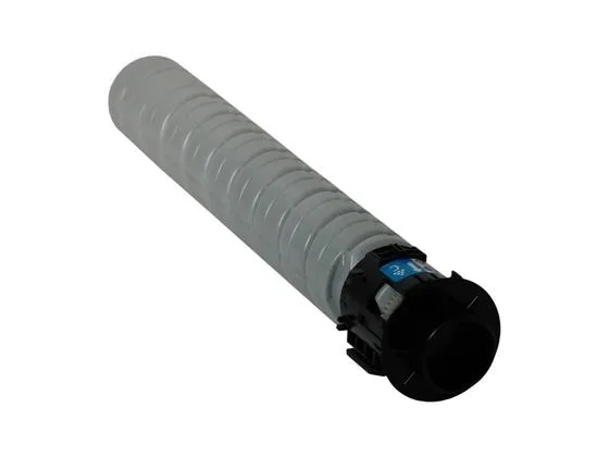 Rectangular cyan toner cartridge in white plastic housing with blue label, model 841816