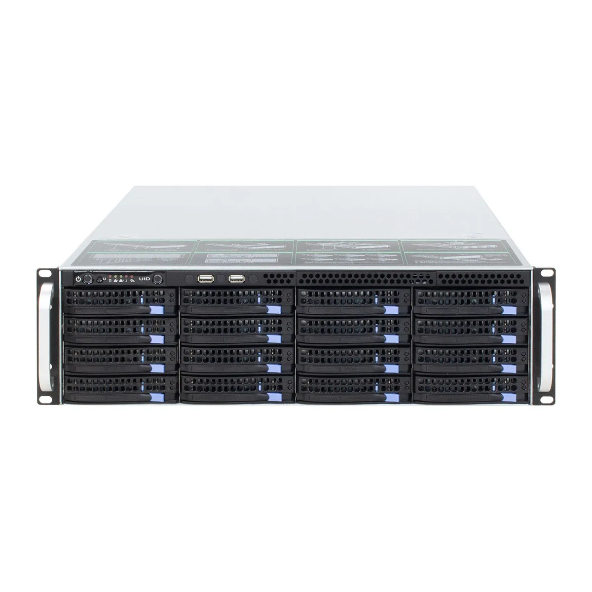 Shenzhen Junxiangcheng Technology Co., Shenzhen Junxiangcheng 3U 16-disk server chassis SFF8087 SGPIO — product photo