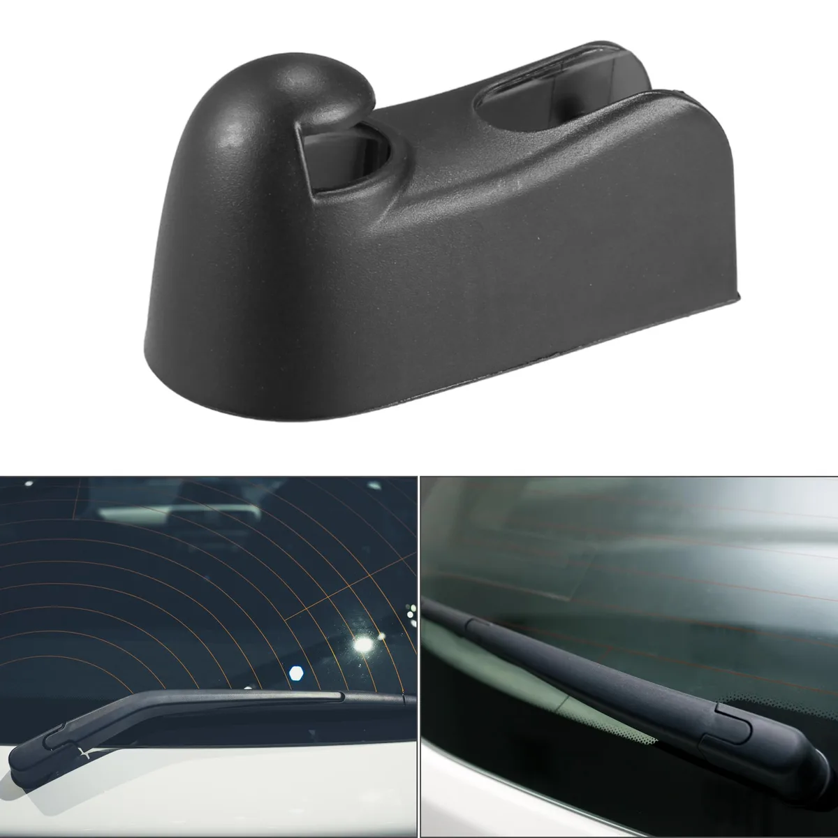 Unique-Bargains Unique-Bargains Rear Wiper Arm Nut Cover Cap for Honda Civic 3dr Si 2002-2005 Black — product photo
