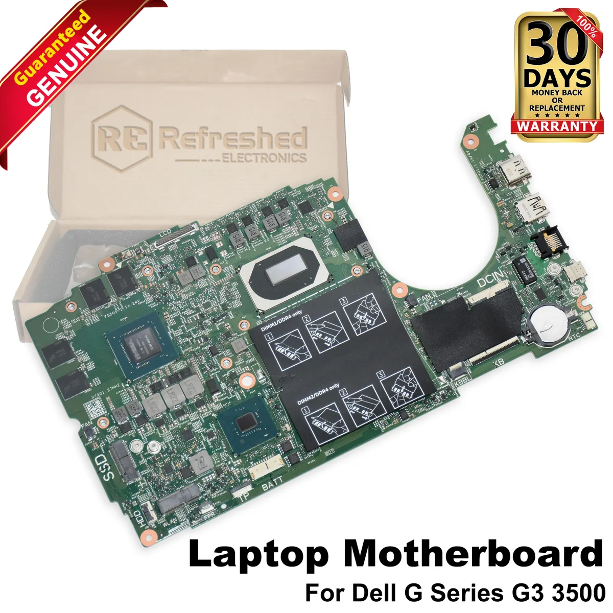 DELL DELL G3 3500 Motherboard HN4GN i5-10300H 2.5GHz — product photo
