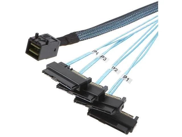 Fervit Fervit SFF8643 to 4×SFF8482 Breakout Cable 12Gbps 1M 2Pack — product photo