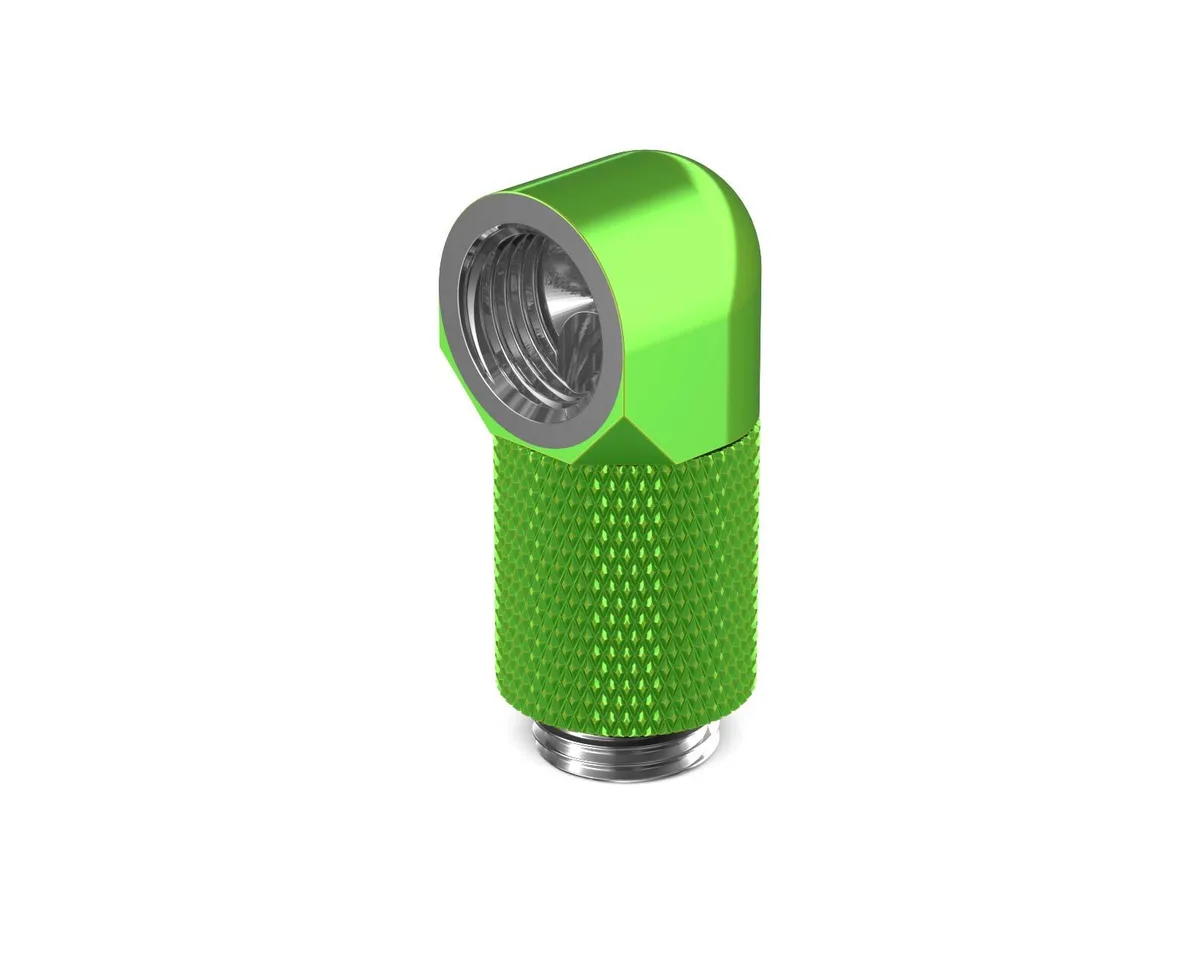 PrimoChill PrimoChill Male to Female G1/4 90 Degree Rotary 20mm Extension Elbow Fitting Toxic Candy diy cooling — product photo