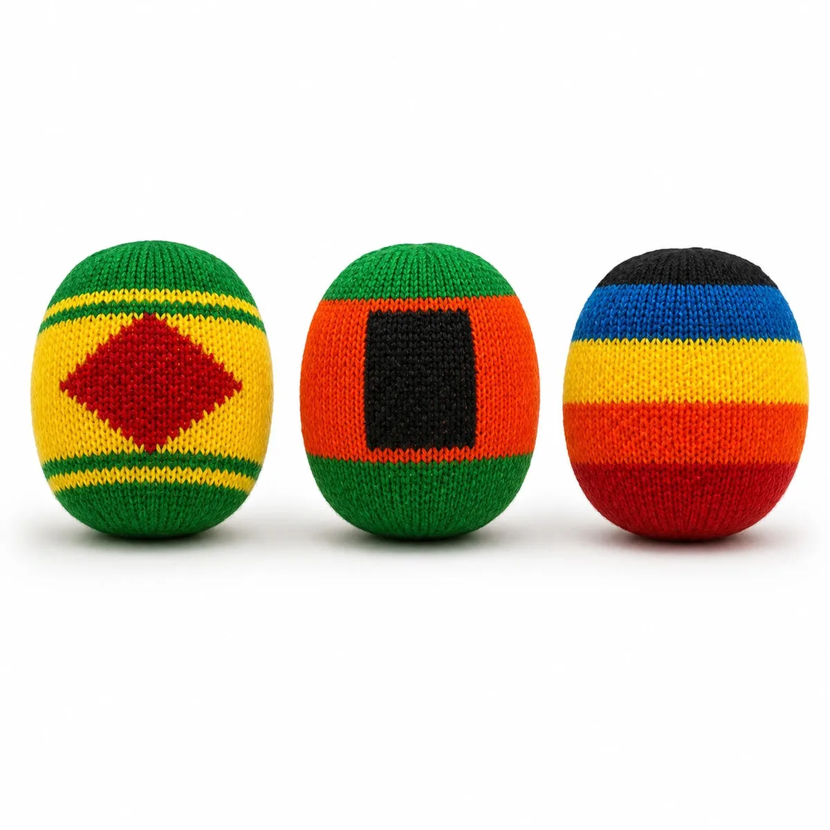  ITD ITANDA Footbag Handmade Knitted Sand Filled 3 Pack — product photo