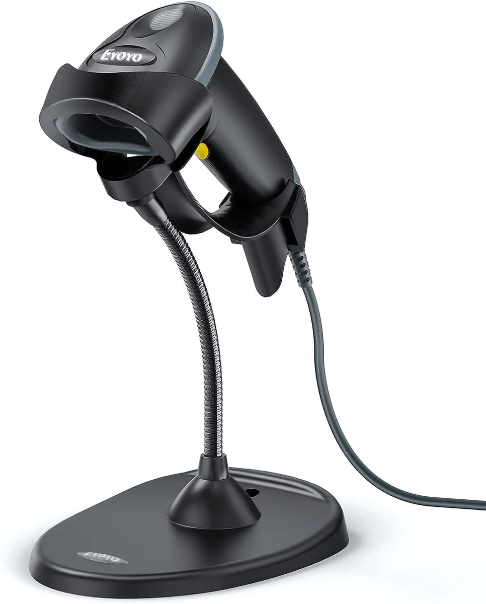 Eyoyo Eyoyo EY-H2 USB 1D 2D QR Barcode Scanner with Gooseneck Stand — product photo