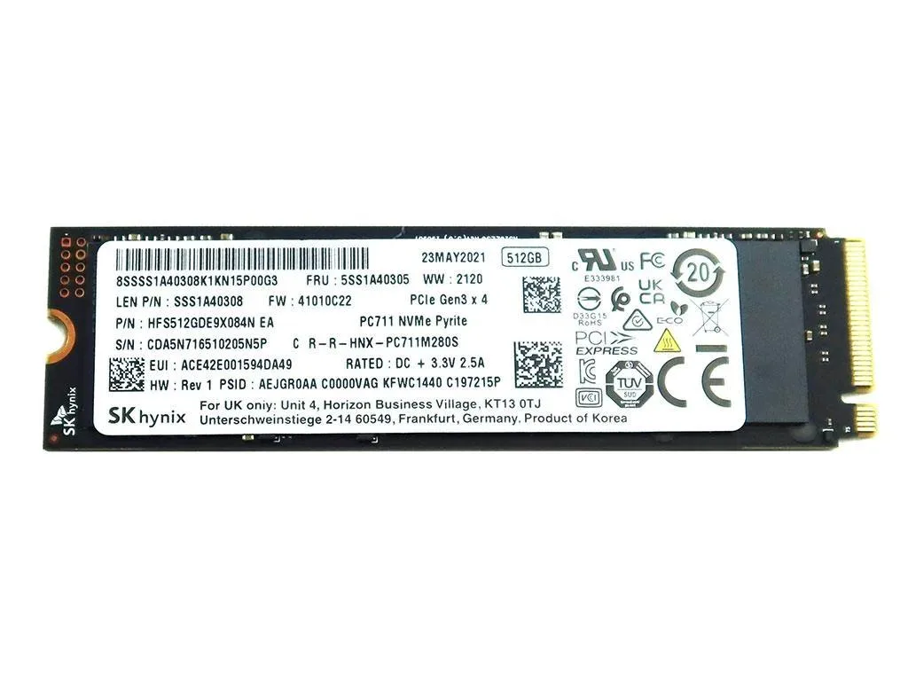 SK hynix SK hynix PC711 512GB M.2 2280 PCIe 3.0 x4 internal SSD — product photo