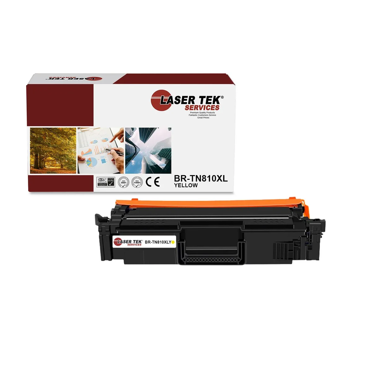 Laser Tek Services Laser Tek Services TN810XLY Yellow Toner Cartridge 9000 Pages — product photo
