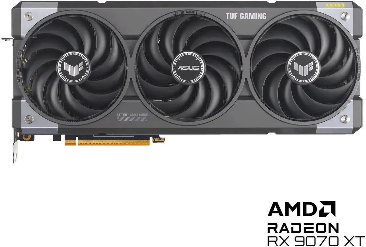 ASUS ASUS TUF RX 9070 XT OC GAMING 16GB graphics card — product photo
