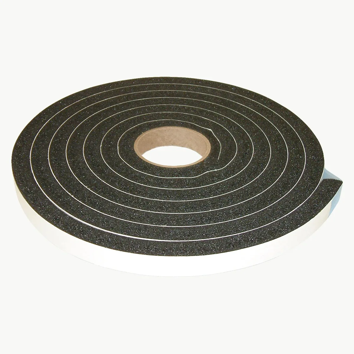 Black foam tape roll on a 3 inch core
