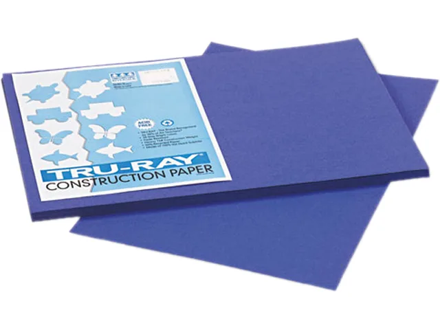 Pacon Pacon 103049 Tru-Ray Construction Paper 76 lbs 12 x 18 Royal Blue 50 Sheets — product photo