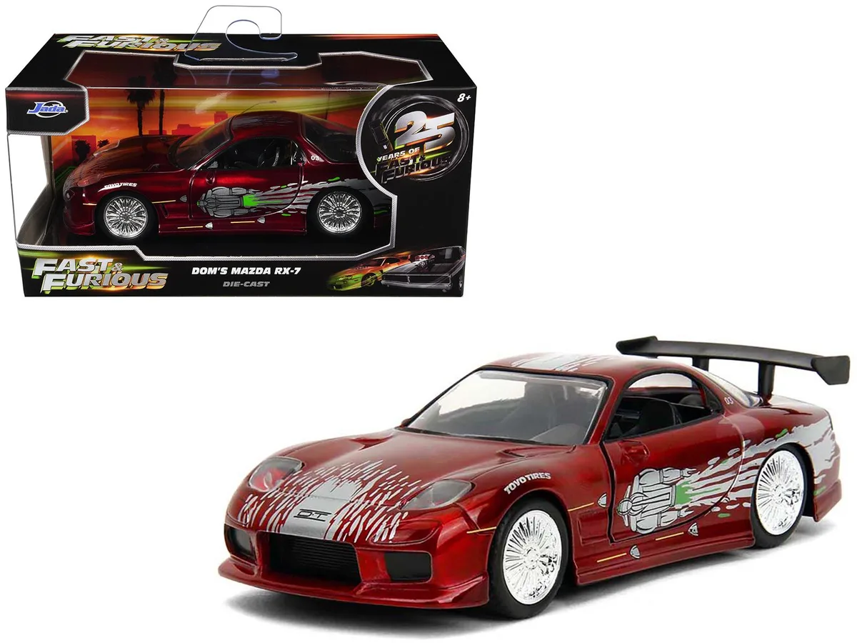 Jada Jada Dom's Mazda RX-7 Candy Red 25 Years Fast Furious 1/32 Diecast — product photo