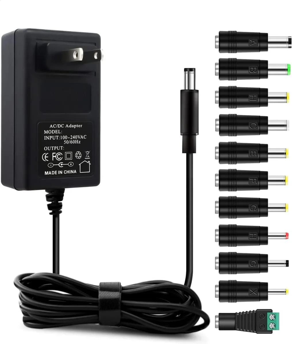 BASEUS BASEUS 16V 2A 32W AC Adapter 11 Interchangeable DC Plugs 5.5x2.1mm — product photo