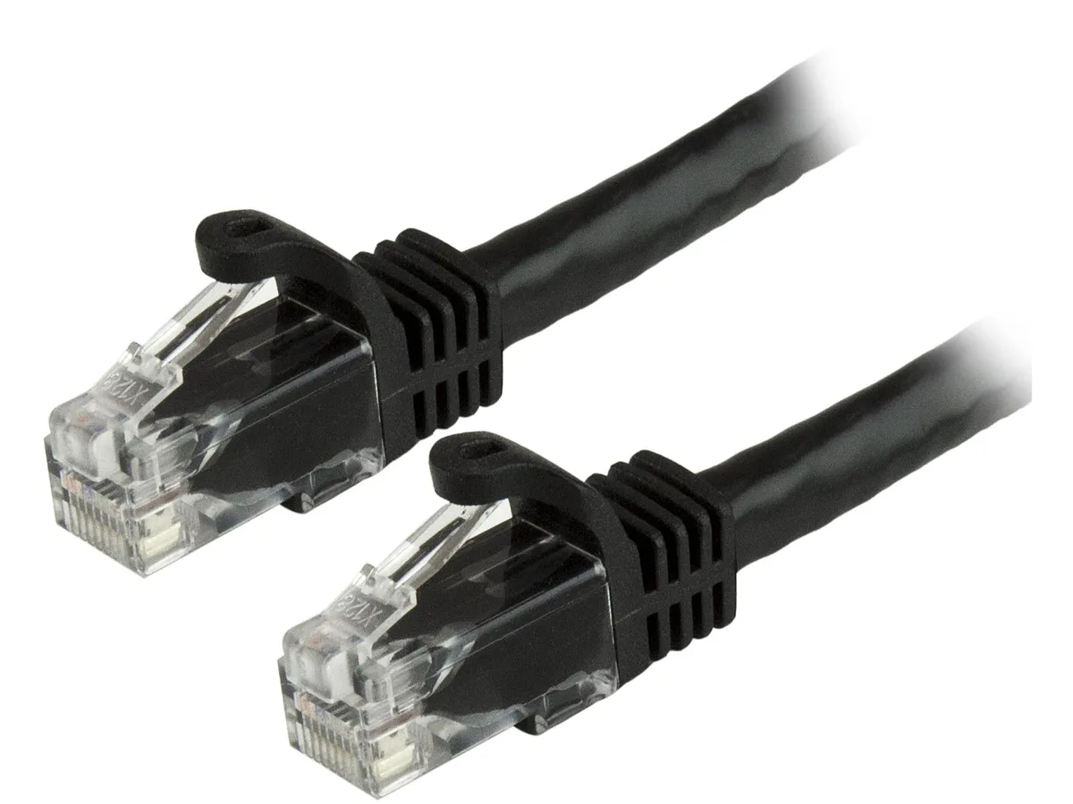 STARTECH STARTECH N6PATCH14BK Cat6 network ethernet cable 14 ft black snagless RJ45 — product photo