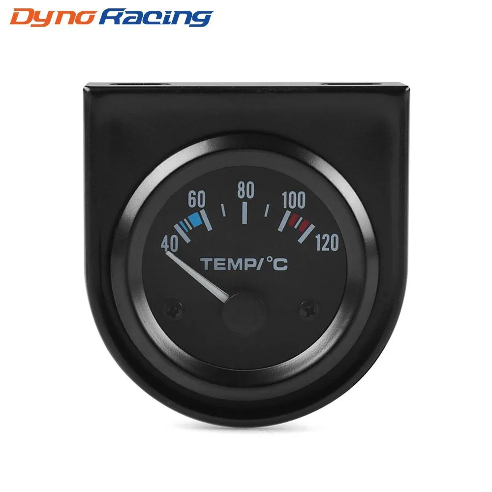 Dyno Racing Dyno Racing 2" 52mm Water Temp Gauge 40-120°C White LED 1/8 NPT — product photo