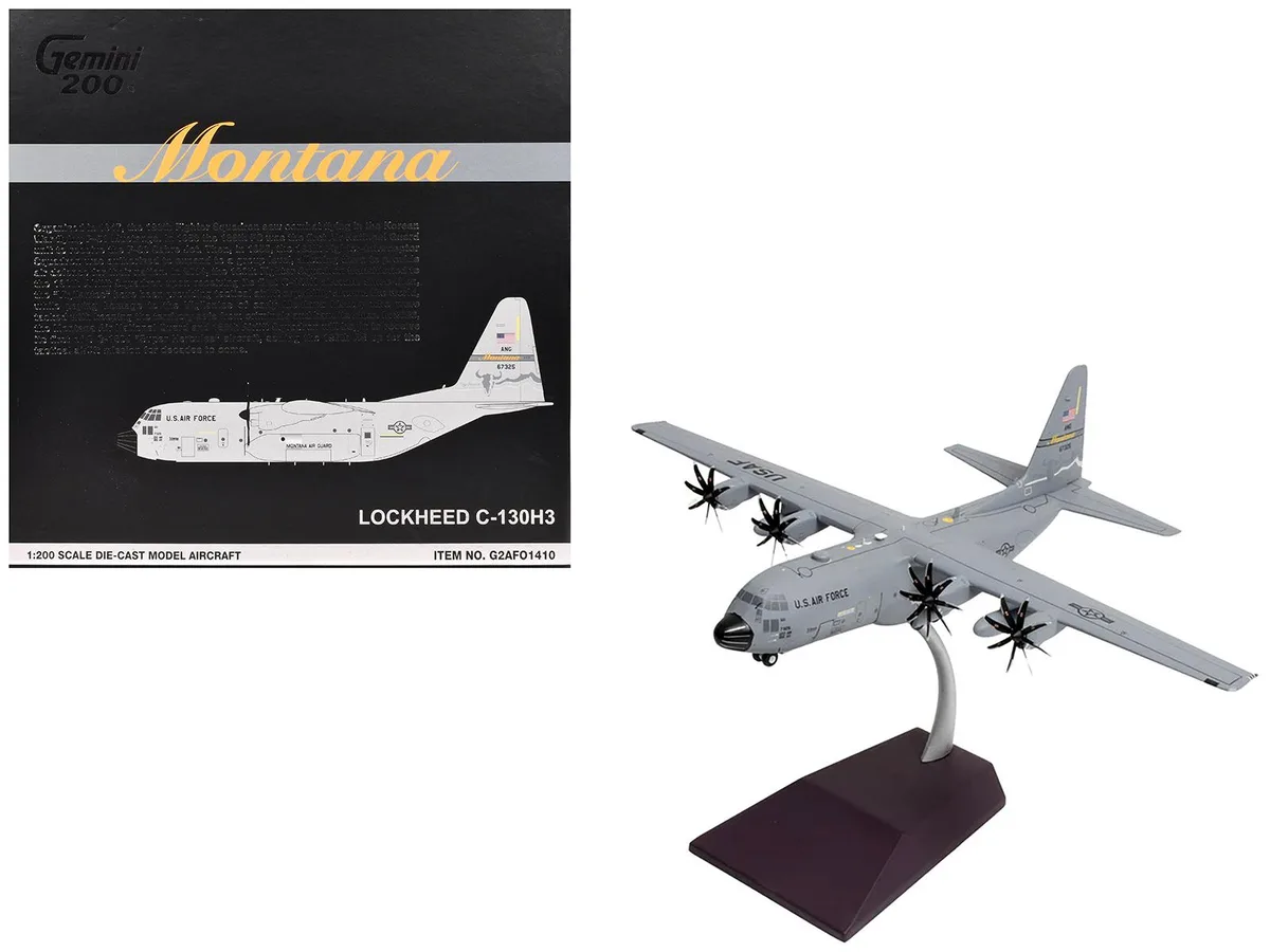 GeminiJets GeminiJets Lockheed C-130H3 Hercules 1/200 Montana ANG — product photo