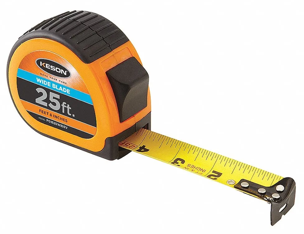 Keson Industries Keson Industries Tape Measure 25 ft 1 3/16 in Orange/Black PG1825WIDEV — product photo