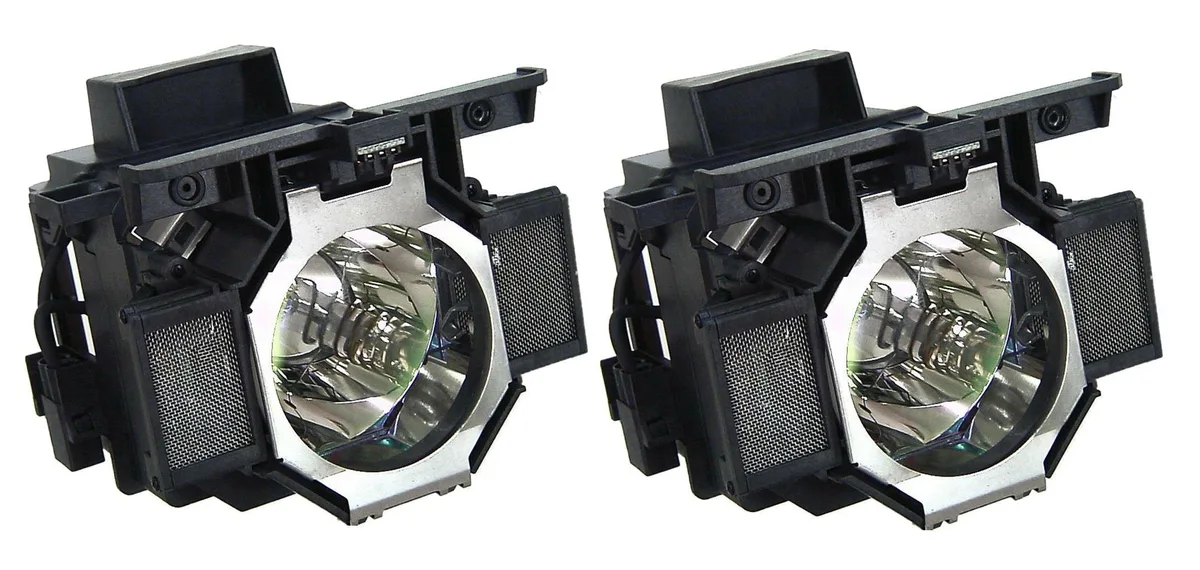 Two projector lamp modules in white housings, model V13H010L52