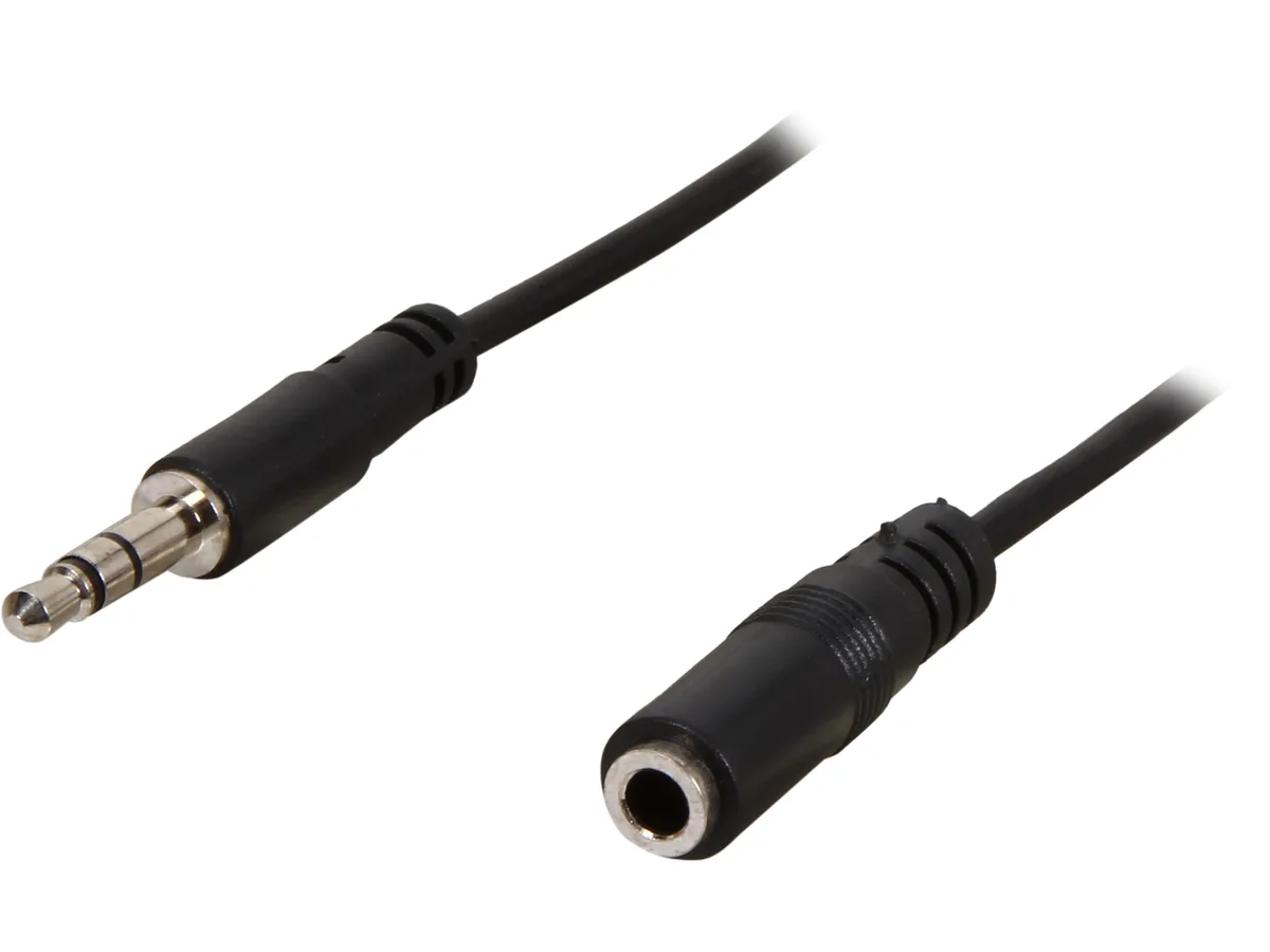 STARTECH STARTECH MU2MMFS 2.5mm stereo cable 6.6 ft 3.5mm male to female — product photo