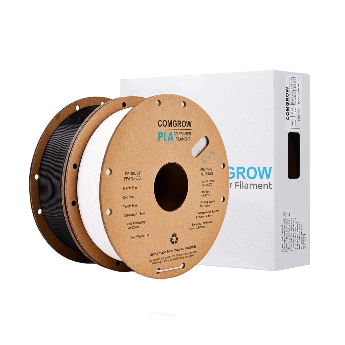  Comgrow Black&amp;White Filament 1.75mm 2kg — product photo