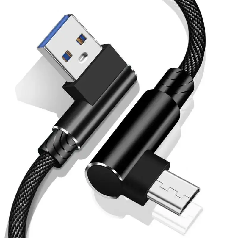 Hetai Tech Hetai Tech Micro USB to USB A 90° Elbow Cable 1 m — product photo