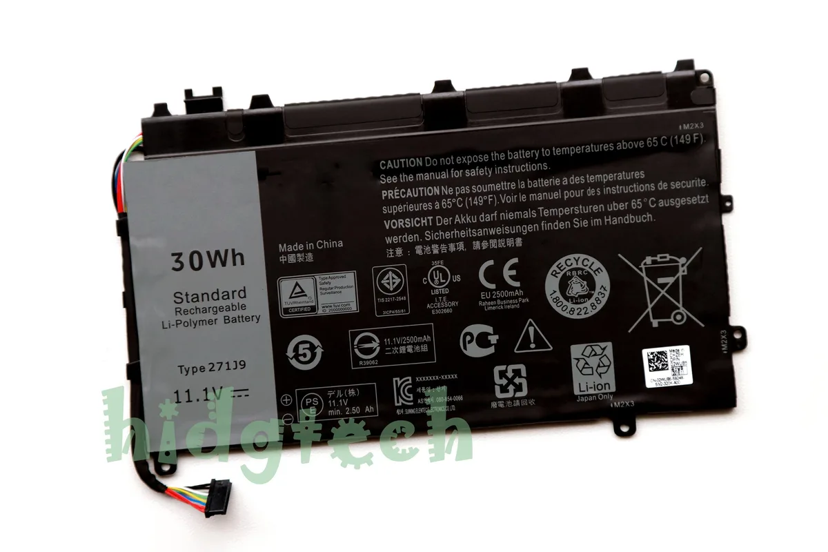 Beisite Beisite 271J9 30Wh laptop battery for Latitude 13 7000 7350 Series — product photo