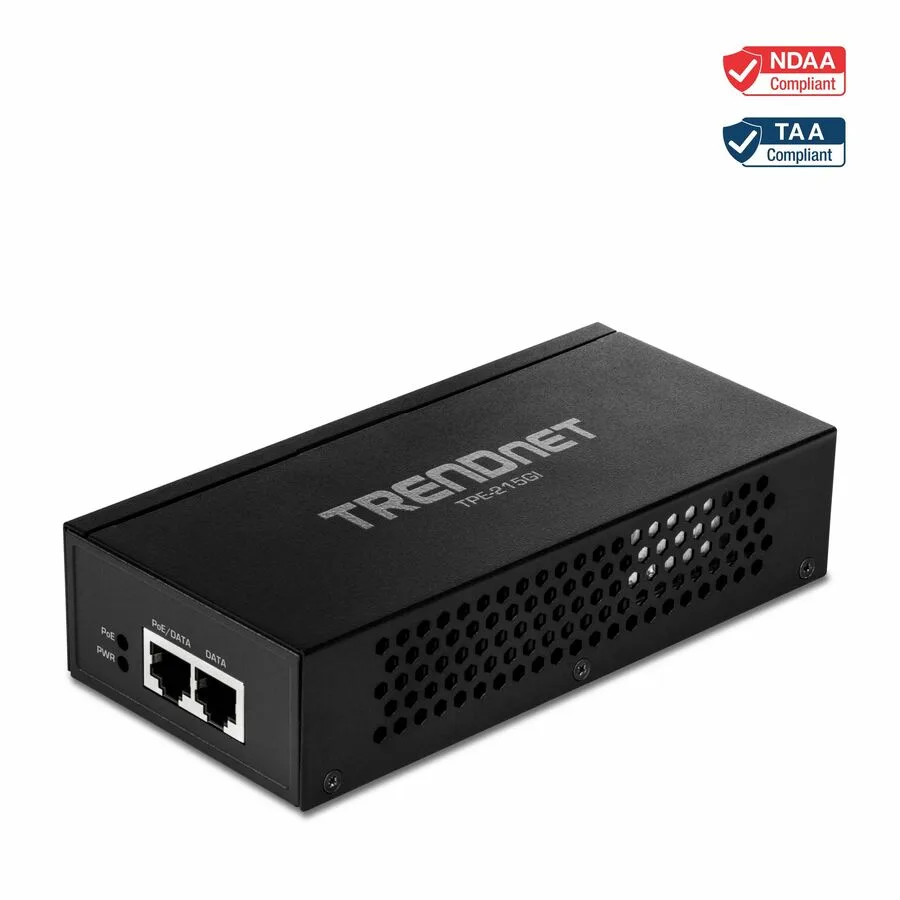 TRENDnet TRENDnet TPE-215GI 2.5G PoE+ Injector 15.4W 30W — product photo