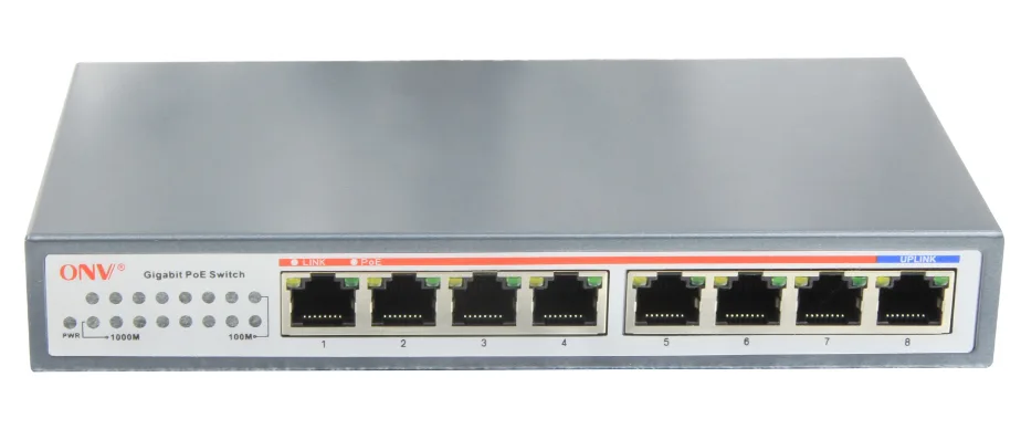 Optical Network Video Technologies Optical Network Video Technologies ONV-POE33007P 8-Port Gigabit PoE Switch 7x PoE 30W — product photo