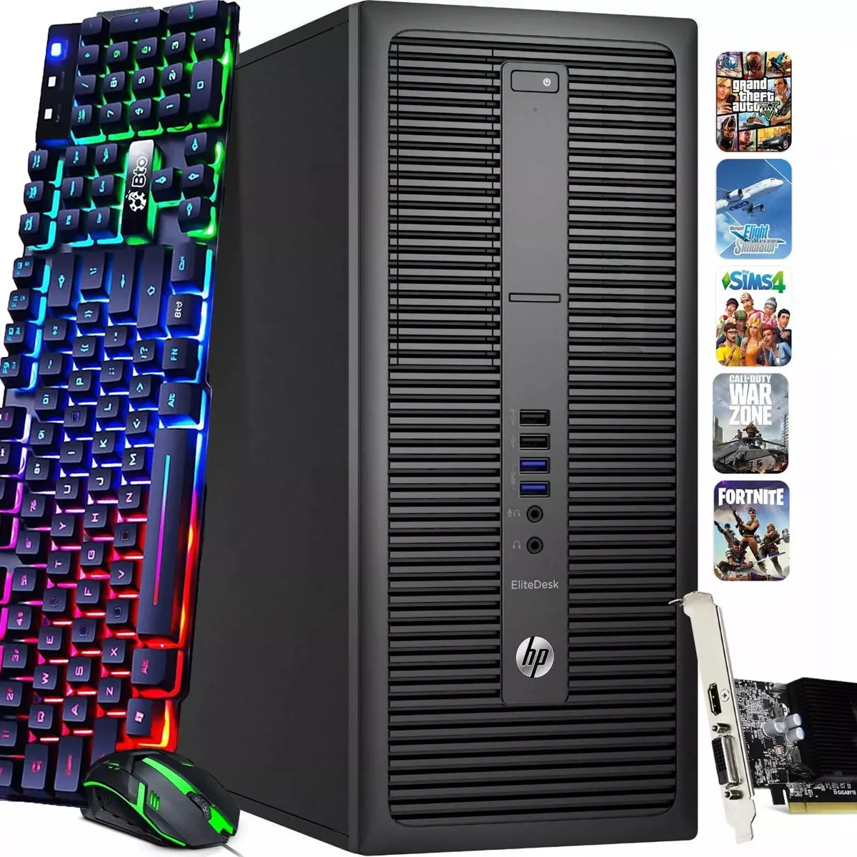 HP HP 800 Gaming PC i5-6500 16GB 1TB SSD GT1030 — product photo