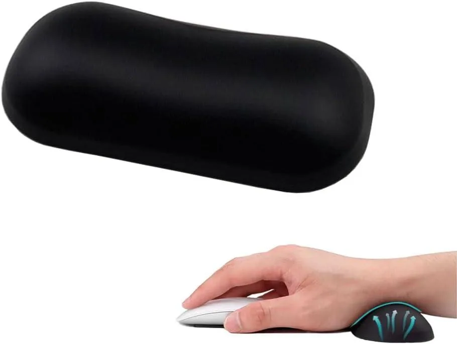 MOSISO Wrist Rest Black 5.12 x 2.36 in Silicone — product photo