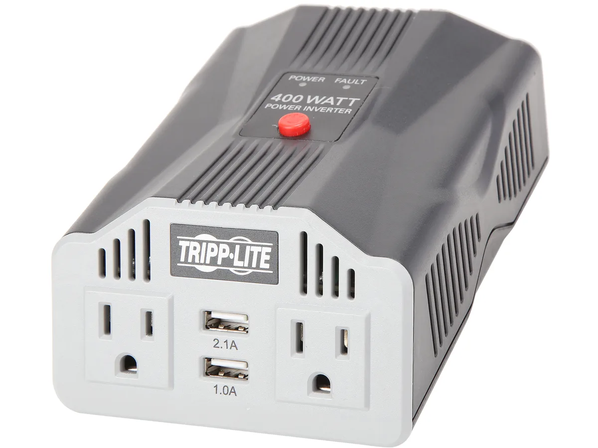 Tripp Lite Tripp Lite PV400USB 400W power inverter 12V 120V 2 USB 2 outlet — product photo