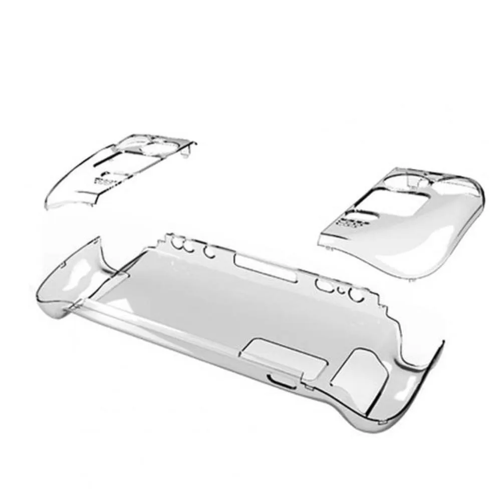 Transparent hard PC protective shell for Steam Deck, dustproof with comfortable grip