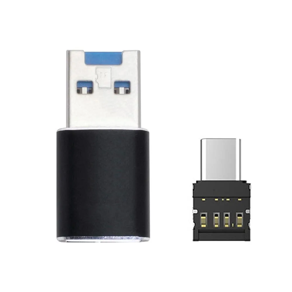 Vszerda Vszerda UC-053+U3-051-BK USB 3.0 Micro SD card reader with USB-C OTG adapter — product photo