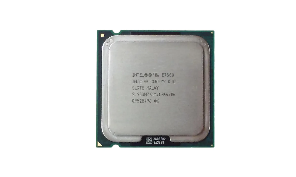 Intel Core 2 Duo E7500 processor in LGA775 package
