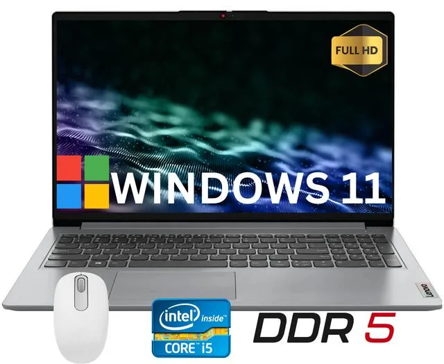 Lenovo Lenovo IdeaPad Slim 3i 15.6" FHD i5-1335U 16GB DDR5 512GB NVMe Grey Mouse laptop — product photo