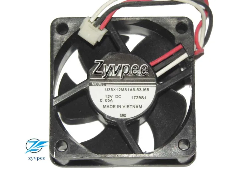 Zyvpee Zyvpee U35X12MS1A5-53J65 35mm 12V 3-pin case fan — product photo