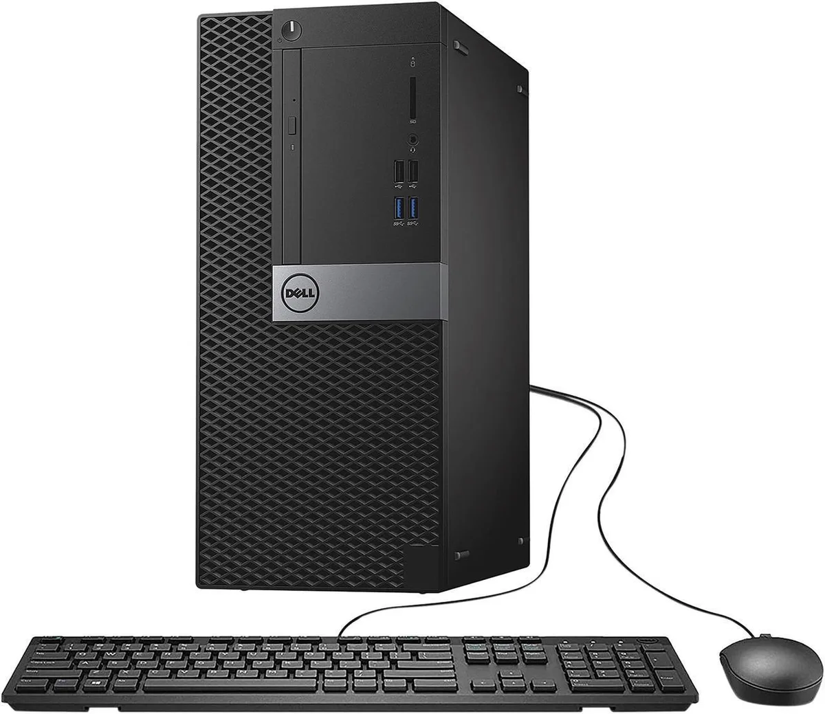DELL DELL OptiPlex 7040 MT desktop PC Intel Core i7-6700 3.40GHz 16GB DDR4 256GB SSD Windows 11 Pro Black — product photo