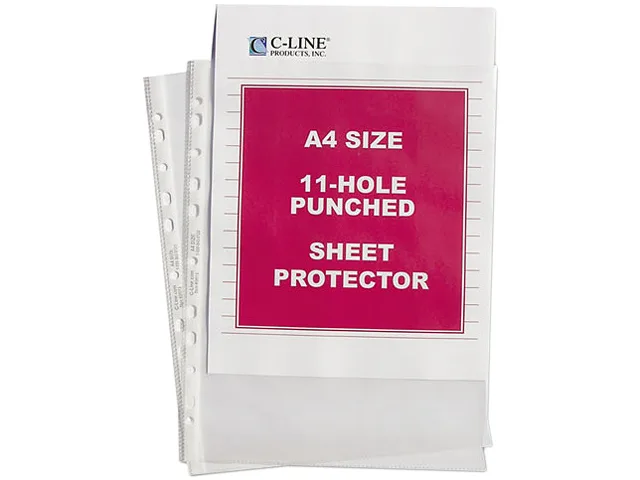 C-Line C-Line 08037 Educational Supply Sheet Protectors 50 Pack — product photo