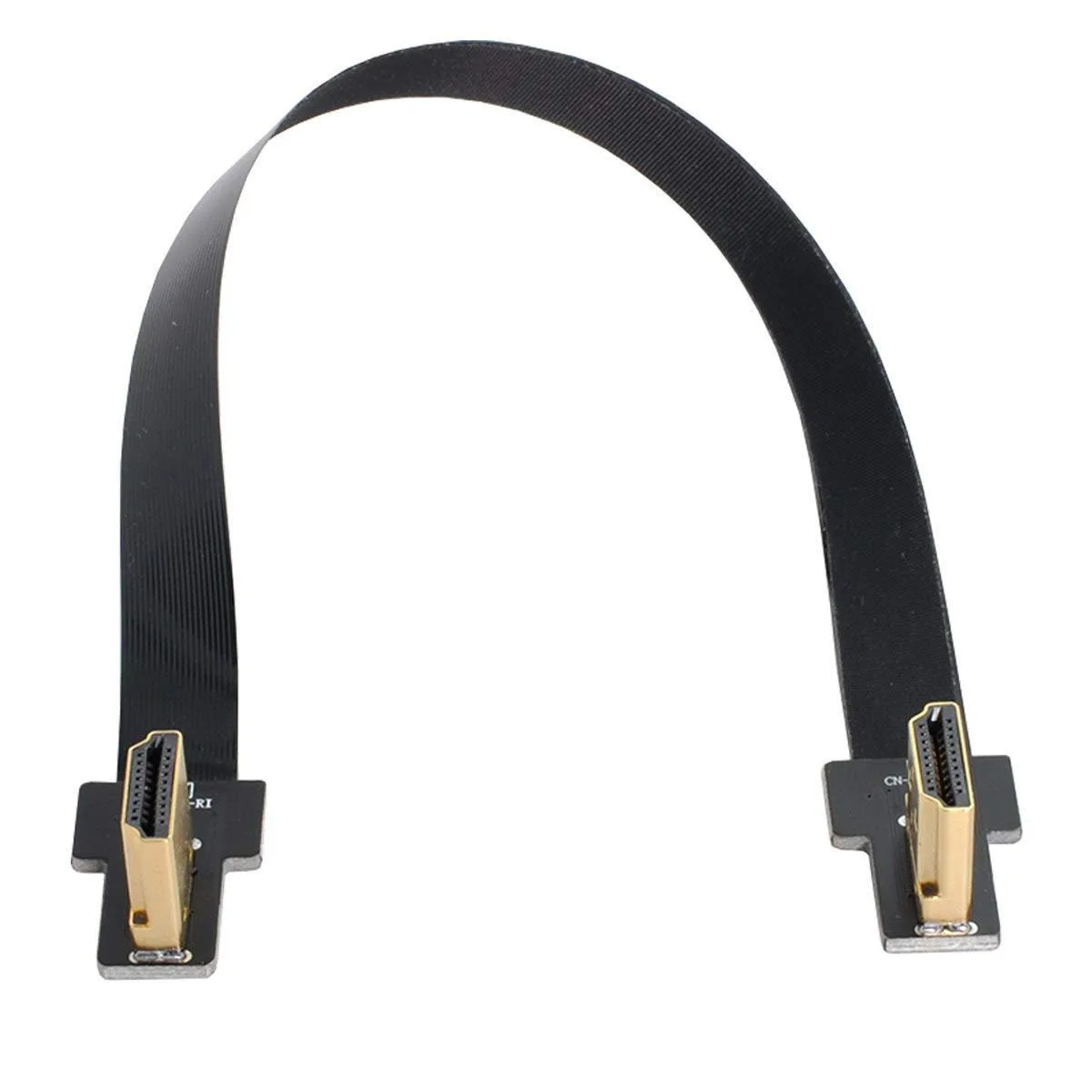 LORDWORLD LORDWORLD Dual 90° Right-Angled HDMI Male-to-Male Flat Cable 10-80cm — product photo