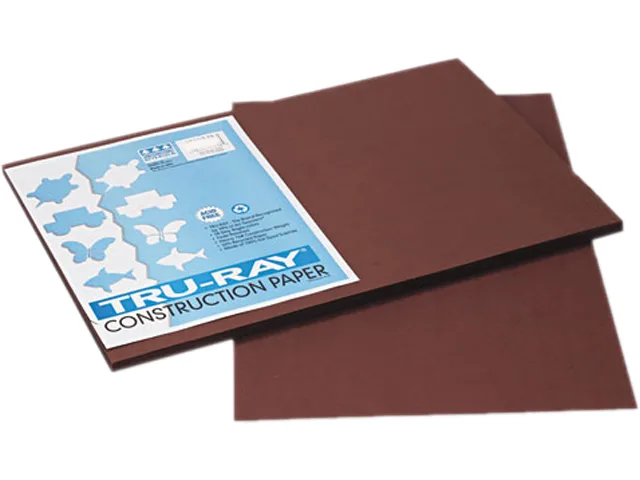 Pacon Pacon 103056 Construction Paper 76 lb 12 x 18 Dark Brown 50 Sheets — product photo