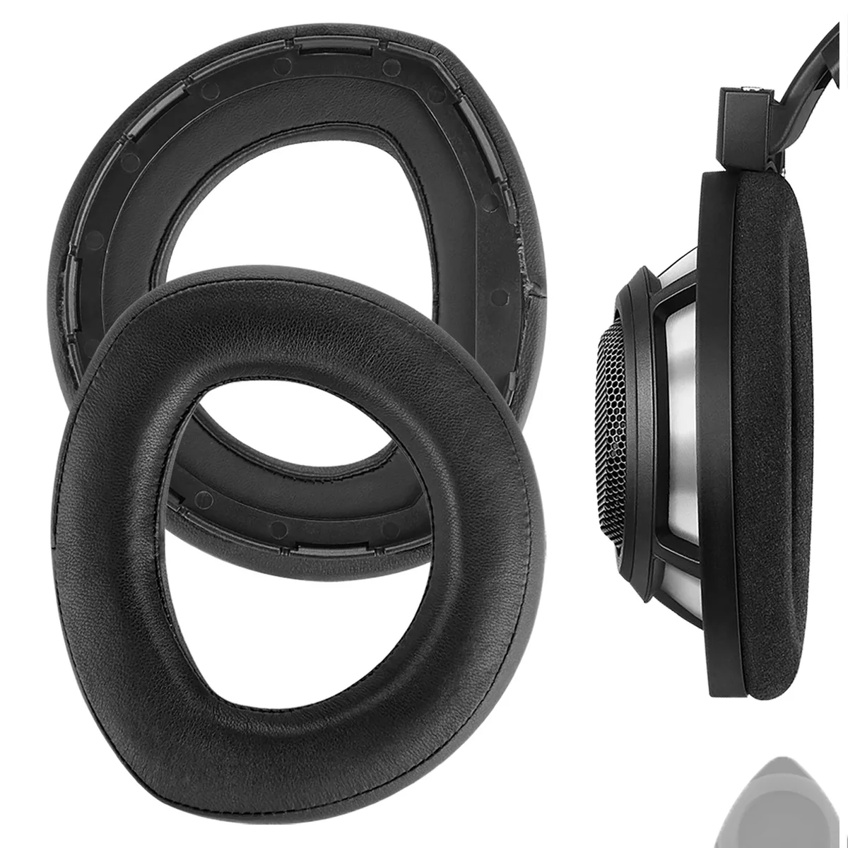 Geekria Geekria Elite Sheepskin Ear Pads for Sennheiser HD800 (Black) — product photo