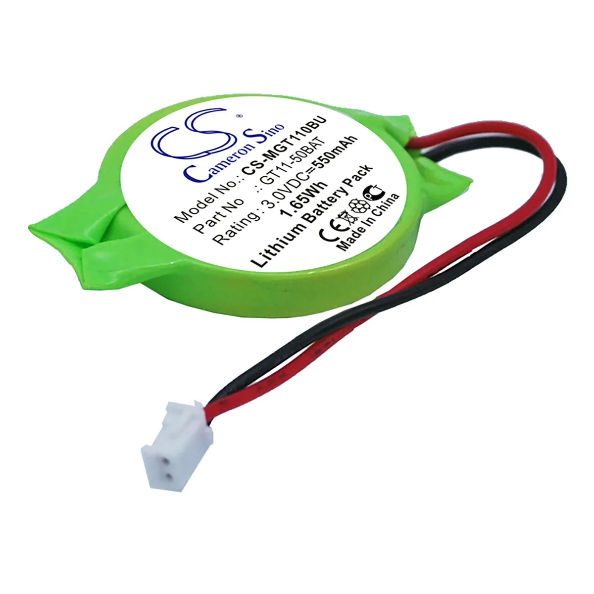 Cameron &amp; Co Cameron &amp; Co DS-CS-MGT110BU CMOS Battery 3.0V 550mAh — product photo